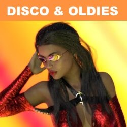 Royalty free disco and oldies music