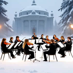 Winter orchestral Music